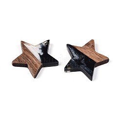 Colgantes de resina y madera de nogal&nbsp;RESI-T057-37E