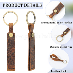 Кожаный брелок KEYC-WH20002-05B-01
