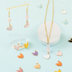 48 шт. Экологичные подвески из цинкового сплава с эмалью&nbsp;FIND-LS0001-09-NR