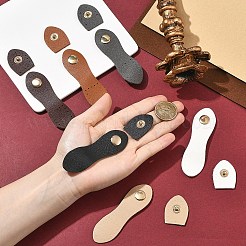6 Stück Druckknopfschnallen aus Kunstleder in 6 Farben&nbsp;FIND-YW0013-11