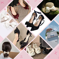 2 шт. атласная лицевая часть с бантом и железными пряжками для обуви&nbsp;FIND-PH0028-06C