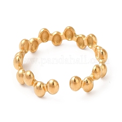 Кольцо-манжета с овальным покрытием из нержавеющей стали 304 с ионным покрытием (IP) для женщин RJEW-E063-15G-02