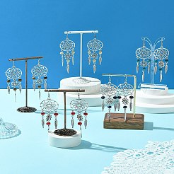 Сплав перо болтающиеся серьги&nbsp;EJEW-FS00028