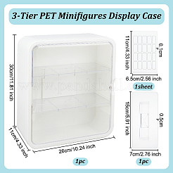 Одноуровневая витрина с минифигурками домашних животных ODIS-WH0001-54