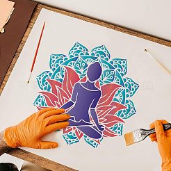 Пластиковые многоразовые шаблоны трафаретов для рисования DIY-WH0172-515