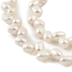 Fili di perle di perle d'acqua dolce coltivate naturali&nbsp;PEAR-A006-22-X