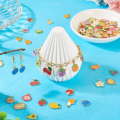 112 шт. 28 стиля фруктовых сплавов эмалевых подвесок&nbsp;FIND-TA0008-83