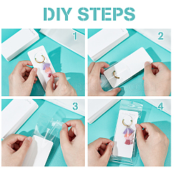 100 шт. картонные карточки для демонстрации ювелирных изделий на брелоке&nbsp;CDIS-PH0001-59A