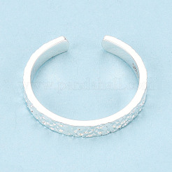 Кольца-манжеты из стерлингового серебра с текстурой 925 для женщин STER-N016-53S