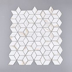 Piastrelle a mosaico in conchiglie naturali d'acqua dolce&nbsp;SHEL-Q029-08