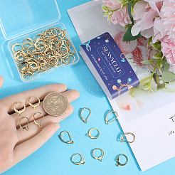 2 стиль фурнитуры для сережек с застежкой-рычагом из нержавеющей стали 304 STAS-SC0008-10G