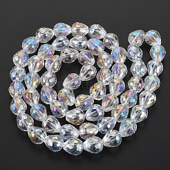 Гальванизируйте прозрачное стекло бисер нитей&nbsp;EGLA-T008-024-C01