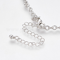 Colliers avec pedentifs en alliage&nbsp;NJEW-WH0002-03P