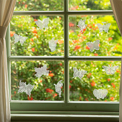 2 комплект 2 стилей водонепроницаемых ПВХ электростатических наклеек на окна DIY-GF0005-90