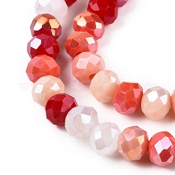 Стеклянные бусины с гальваническим покрытием &nbsp;GLAA-T023-B16-07