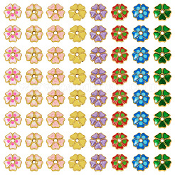 160 шт. 8-цветные эмалевые колпачки для бусин&nbsp;FIND-TA0008-39