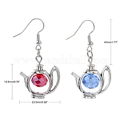 Модные тибетском стиле чайник болтающийся серьги&nbsp;EJEW-JE00461