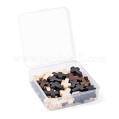 60 pièces 3 couleurs pendentifs en bois&nbsp;WOOD-LS0001-22