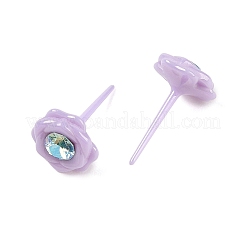 Гипоаллергенные серьги-гвоздики из биокерамики с цирконием и керамикой EJEW-C111-10A