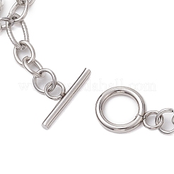 Браслеты с подвесками из нержавеющей стали 304 на тему Хэллоуина для женщин BJEW-JB10754