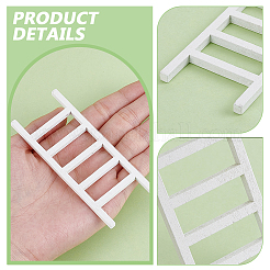Ornamenti in miniatura a forma di scala di legno&nbsp;LS-AJEW-WH0270-937