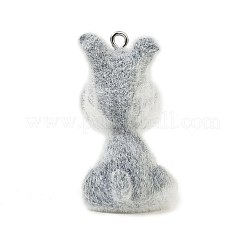 Флокированные подвески из непрозрачной смолы&nbsp;RESI-I353-02P-03