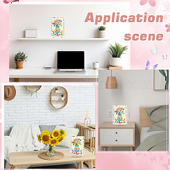 Kit fai da te per cornice per foto con bouquet di fiori e bottoni&nbsp;DIY-WH20001-72A