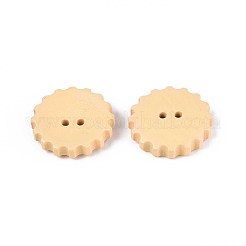 Bottoni in legno naturale verniciati a spruzzo&nbsp;WOOD-T032-34A
