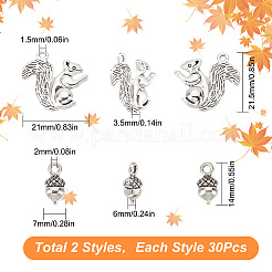 Подвески из сплава 60шт 2 стиля TIBEP-SC0002-32