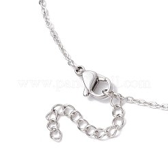 10 шт. 10 стиля подвеска из бисера с каменной крошкой из нержавеющей стали 304 NJEW-JN05263