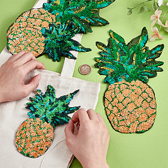 4 stücke 2 arten computerisierte stickerei polyester ornament zubehör&nbsp;DIY-PH0030-20
