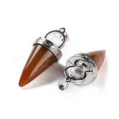 Окрашенные и подогретые подвески из натурального агата&nbsp;G-F777-06P-08