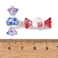 Pendentifs en verre électroplaqué&nbsp;PALLOY-JF05987