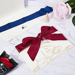 2 набор прямоугольных бумажных свадебных клятв с цветочным узором AJEW-GF0008-58A