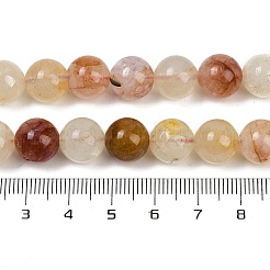 Нити бусин из натурального железистого кварца&nbsp;G-U026-A08-10mm