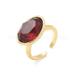 Овальные латунные манжеты для женщин RJEW-G337-06