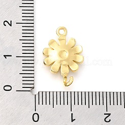 Подвески-соединители в виде цветков из латуни с эмалью&nbsp;LS-KK-C121-04G-01