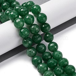 Природные окрашенные белого нефрита нитей бисера G-K390-A19-01