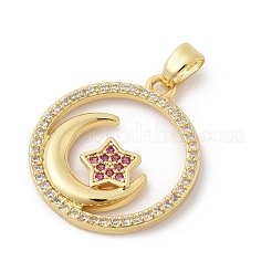 Латунные микро проложить кубического циркония подвески&nbsp;LS-ZIRC-I069-02G-02