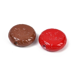 Непрозрачные и окрашенные распылением акриловые европейские бусины OACR-G048-05