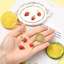 6 шт. 3 стиля латунных эмалевых подвесок&nbsp;KK-CJ0004-14