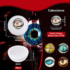 Пластиковые глаза куклы DIY-PH0009-45