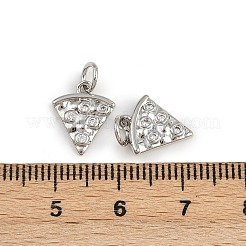 Латунные микропаве прозрачные кубические циркониевые подвески&nbsp;KK-A269-35P