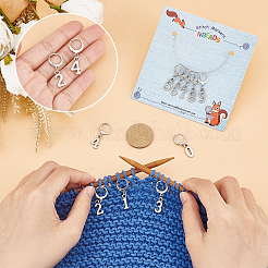 Маркеры петель с подвеской из сплава HJEW-PH01840