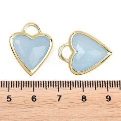 Facettierte Anhänger aus natürlicher weißer Jade&nbsp;G-Z154-01G-08