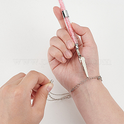 3 шт. 3-х цветные железные зажимы для заметок из кожи аллигатора&nbsp;AJEW-WR0002-29