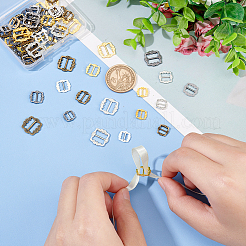 Застежки с пряжкой из сплава в форме прямоугольника FIND-FG0002-30