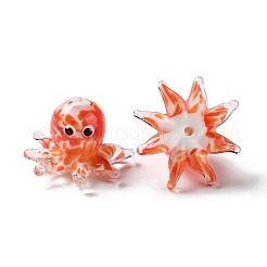 Бусины ручной работы ухабистой бисер нитей&nbsp;LAMP-N021-37C-01