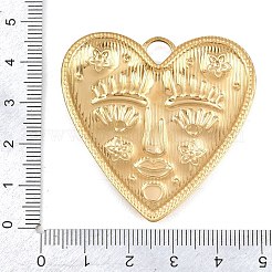Pendentifs en acier inoxydable 304 gaufré&nbsp;STAS-K322-14B-G