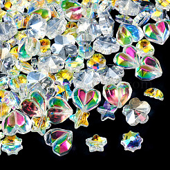 90 pièces 6 styles de perles de verre galvanoplastie&nbsp;EGLA-TA0013-73